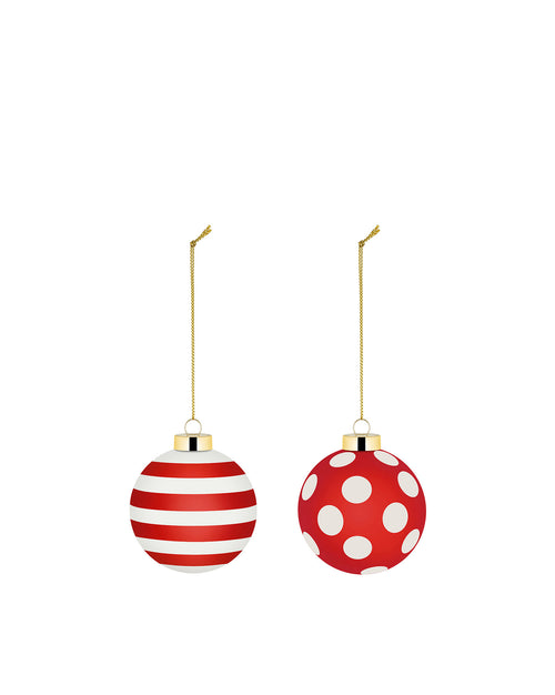 Delight Default Title Set of 2 Christmas baubles Alessi