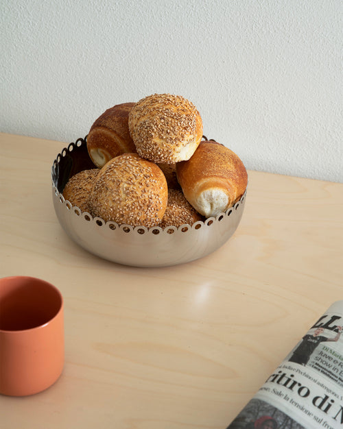 Edges stainless steel Basket Alessi 1