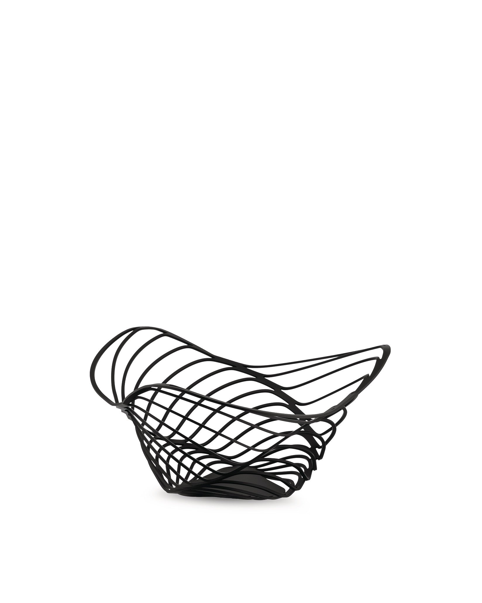 Trinity black, cm 26 || inch 10¼″ Citrus basket Alessi