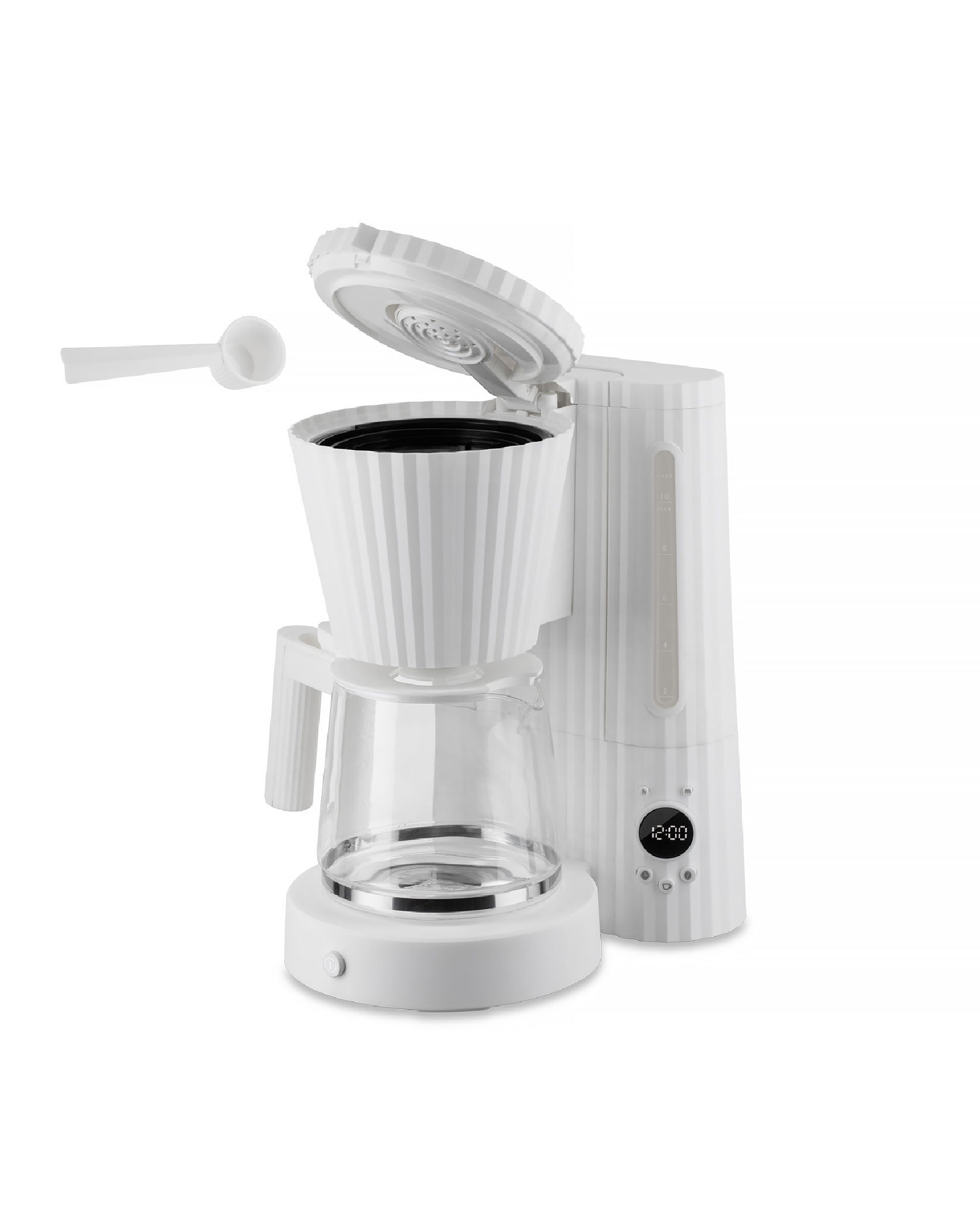 Plissé white Drip coffee maker. European plug. Alessi 3