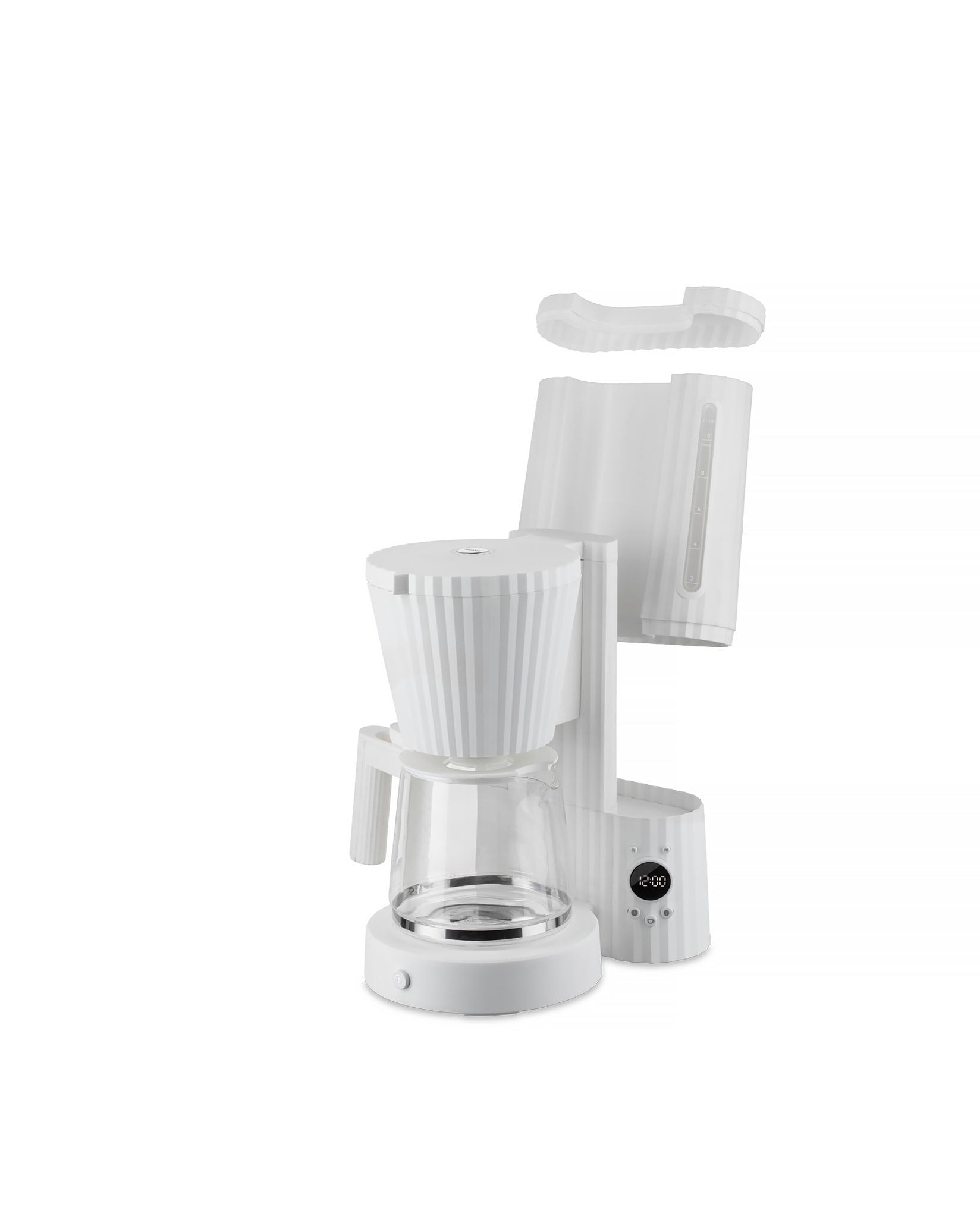 Plissé white Drip coffee maker. European plug. Alessi 4