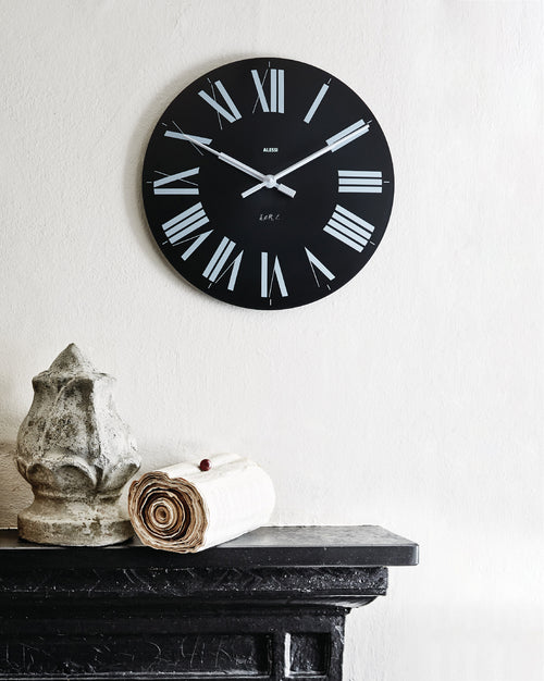 Firenze black Wall clock Alessi