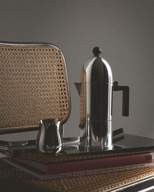 La cupola black Espresso coffee maker. Induction. Alessi
