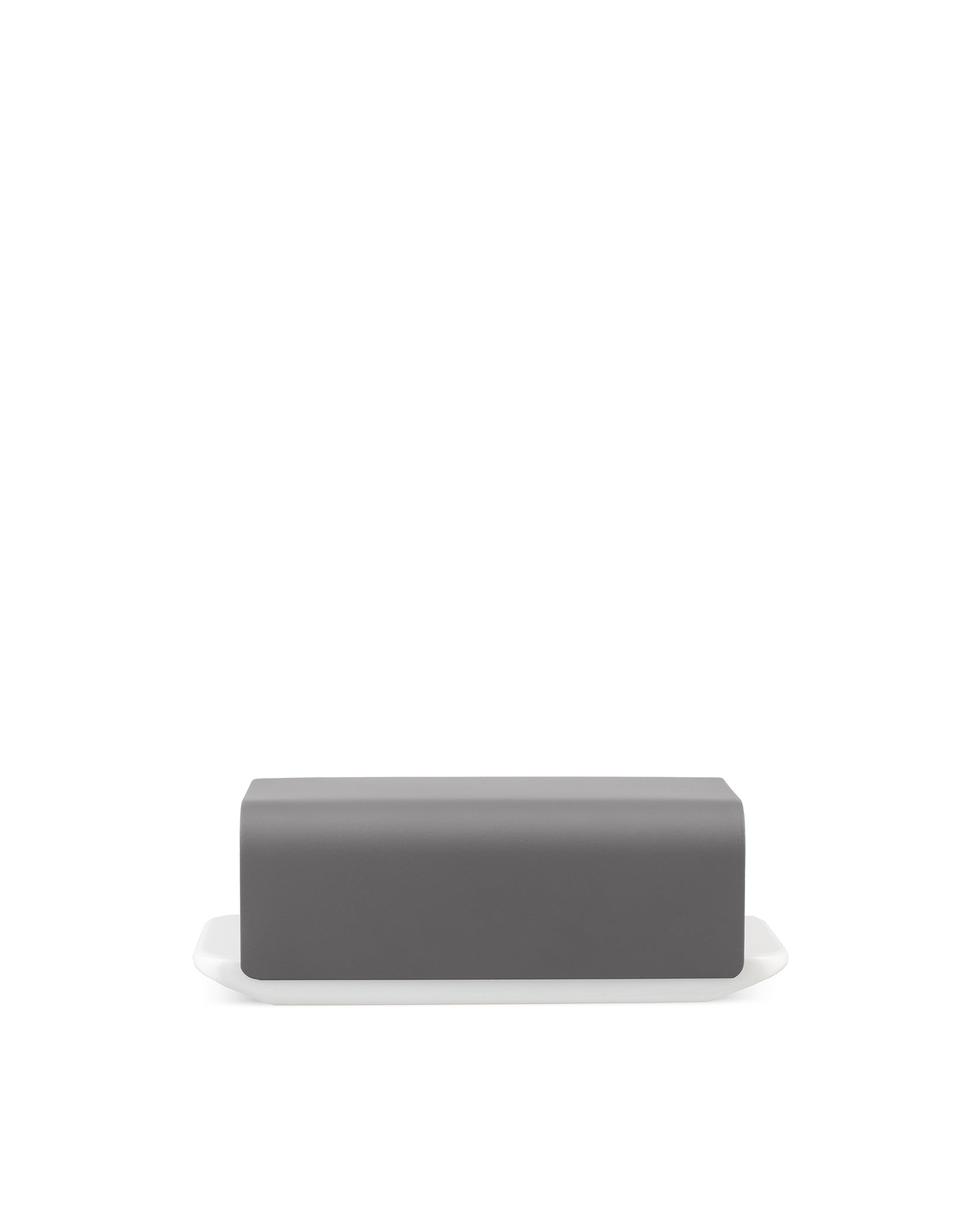 Mattina dark grey Butter dish Alessi