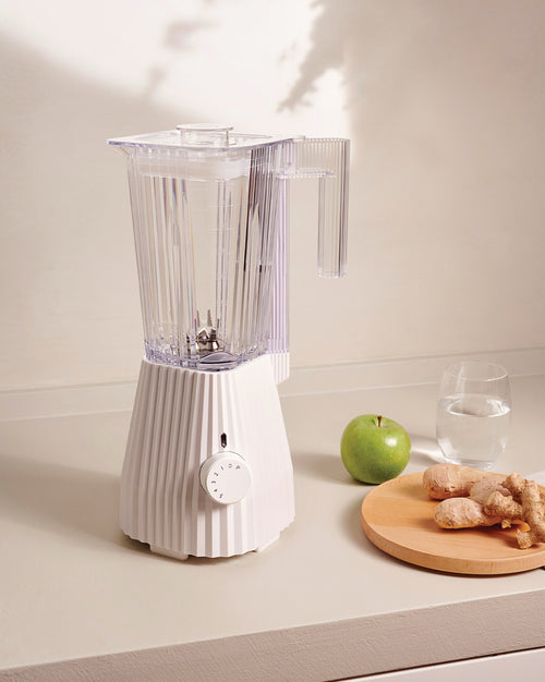 Plissé white Blender. European plug Alessi