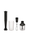 Plissé black Hand blender set. European plug Alessi