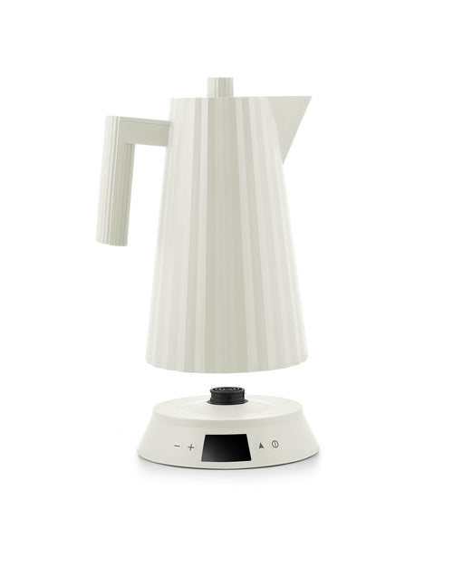 Plissé white Electric kettle. European plug Alessi