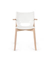 Poêle Collection white Monoshell chair with armrests Alessi