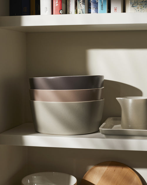 Tonale Dark grey Salad serving bowl Alessi
