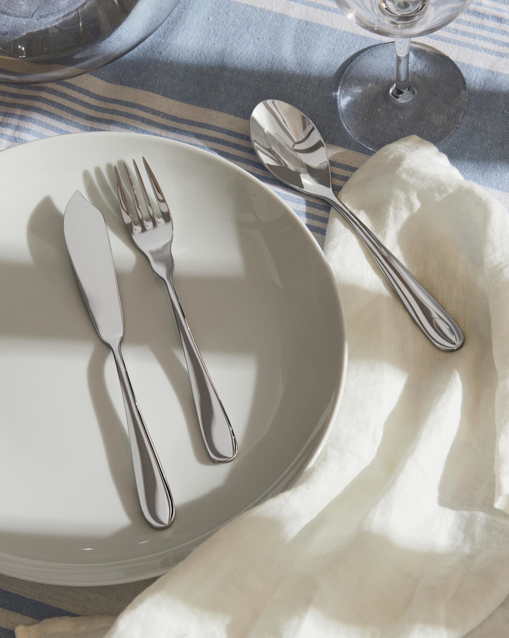 Nuovo Milano Default Title Fish fork. 6 pieces Alessi 1