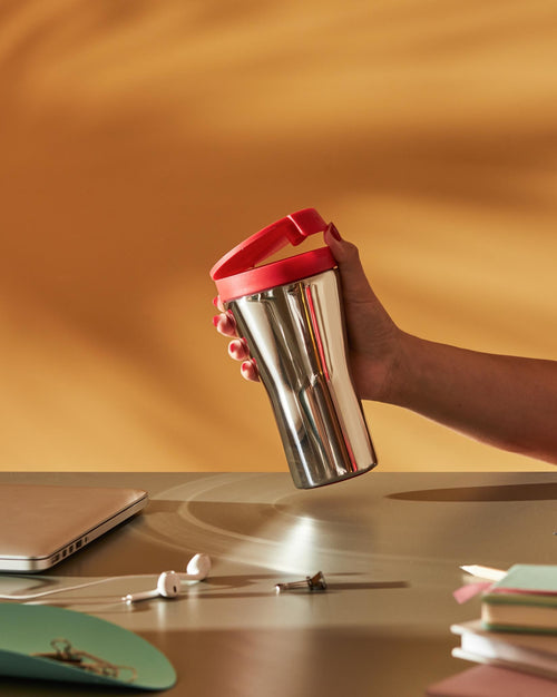 Caffa white Travel mug Alessi