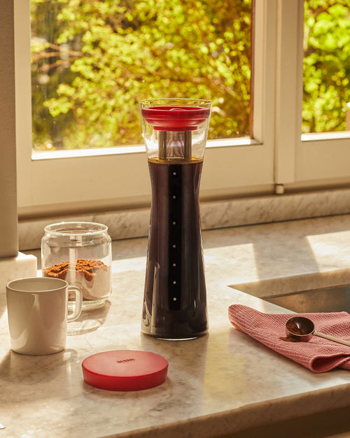 Mazagran brown Cold brew coffee carafe Alessi