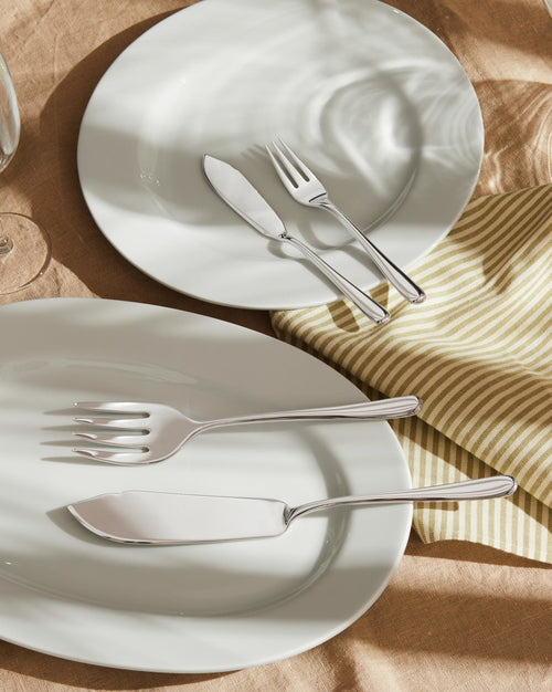 Caccia Default Title Fish fork. 6 pieces Alessi