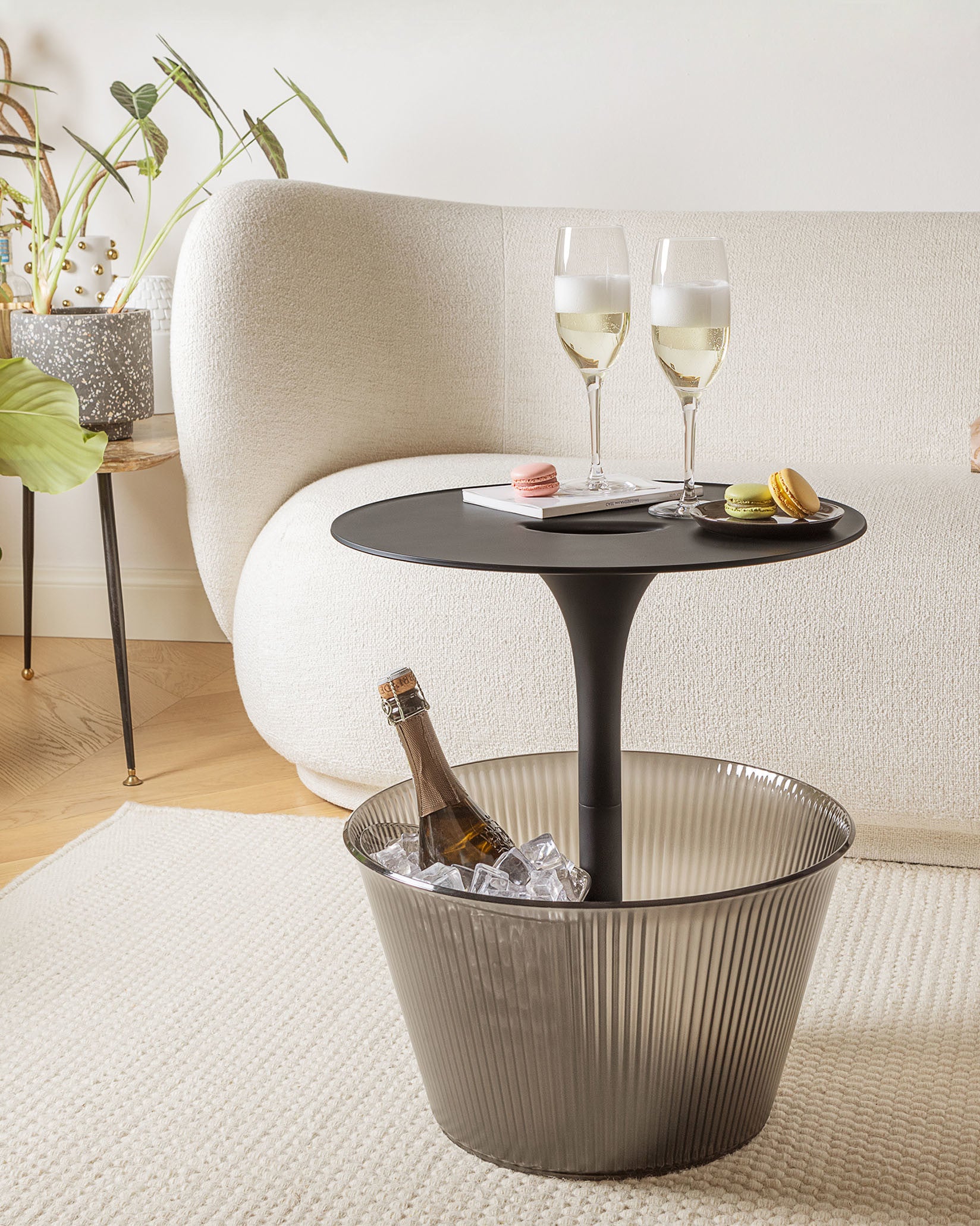 Pick-Up Default Title Multi-purpose side table with container for bottles. Alessi