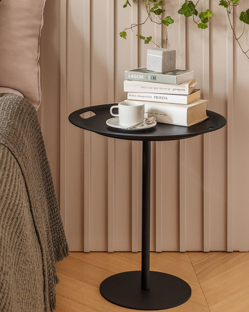 Op-la black Table/tray Alessi