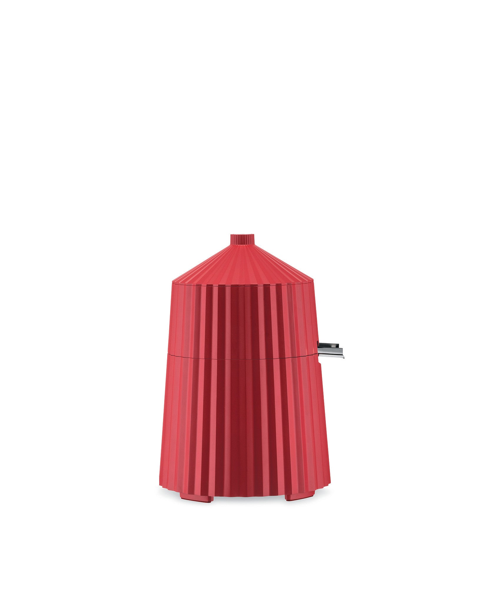 Plissé red Electric citrus-squeezer. European plug Alessi