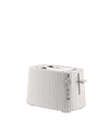 Plissé white Toaster. European plug Alessi
