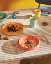 Giro Kids collection yellow, orange, green Children tableware Alessi 1